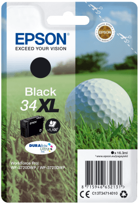 Epson Singlepack Black 34XL DURABrite Ultra Ink