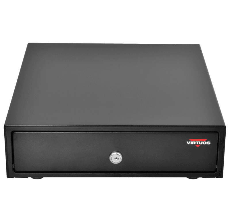 Pokladní zásuvka mikro EK-300C - s kabelem, pořadač 3 4, 9-24V, černá