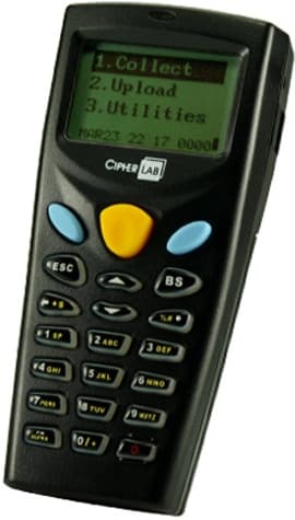 Cipher 8001L př. datový terminál,laser,1MB+2MB