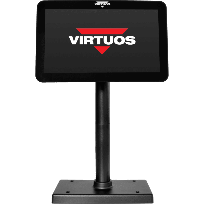10,1" LCD barevný zákaznický monitor Virtuos SD1010R, USB, černý