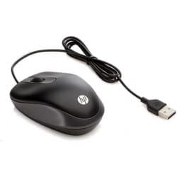 HP Travel Mouse Cestovní Optická 1 000 DPI Drátová USB Černá