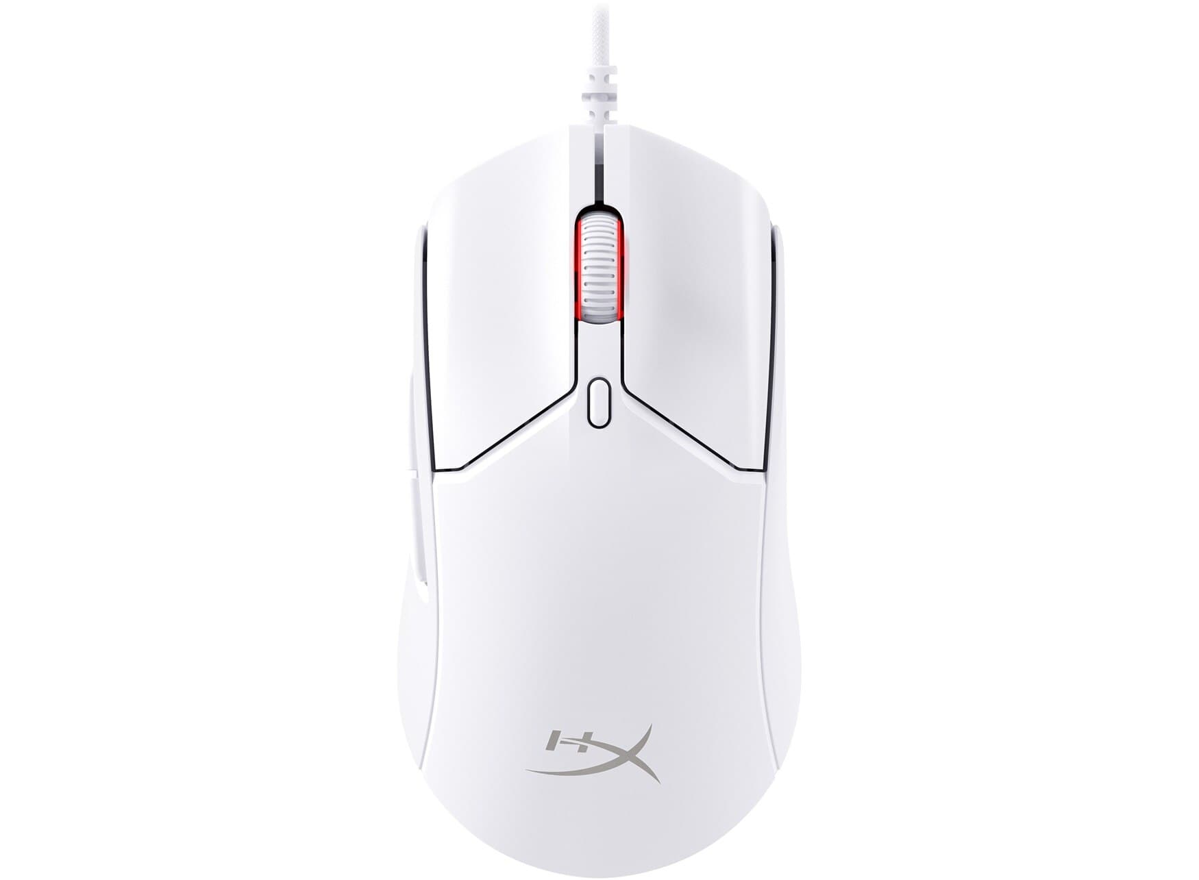 HyperX Pulsefire Haste 2 Herní Optická Pro praváky 26 000 DPI Drátové USB-A Bílá