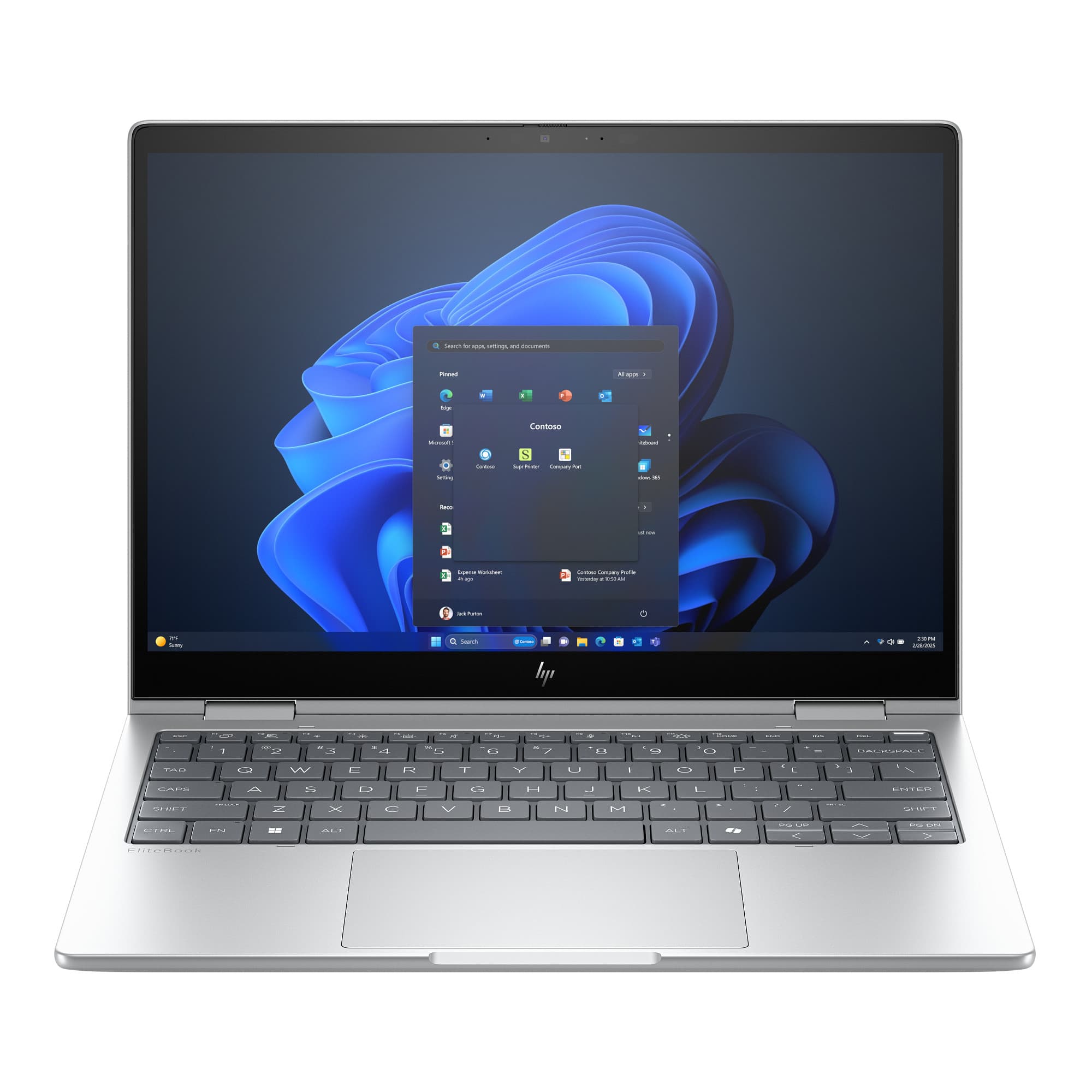 HP EliteBook 8 Flip G1i U5-225U 13,3" WUXGA T 32GB 512GB 4C-iGPU W11P Silver 3R On-Site