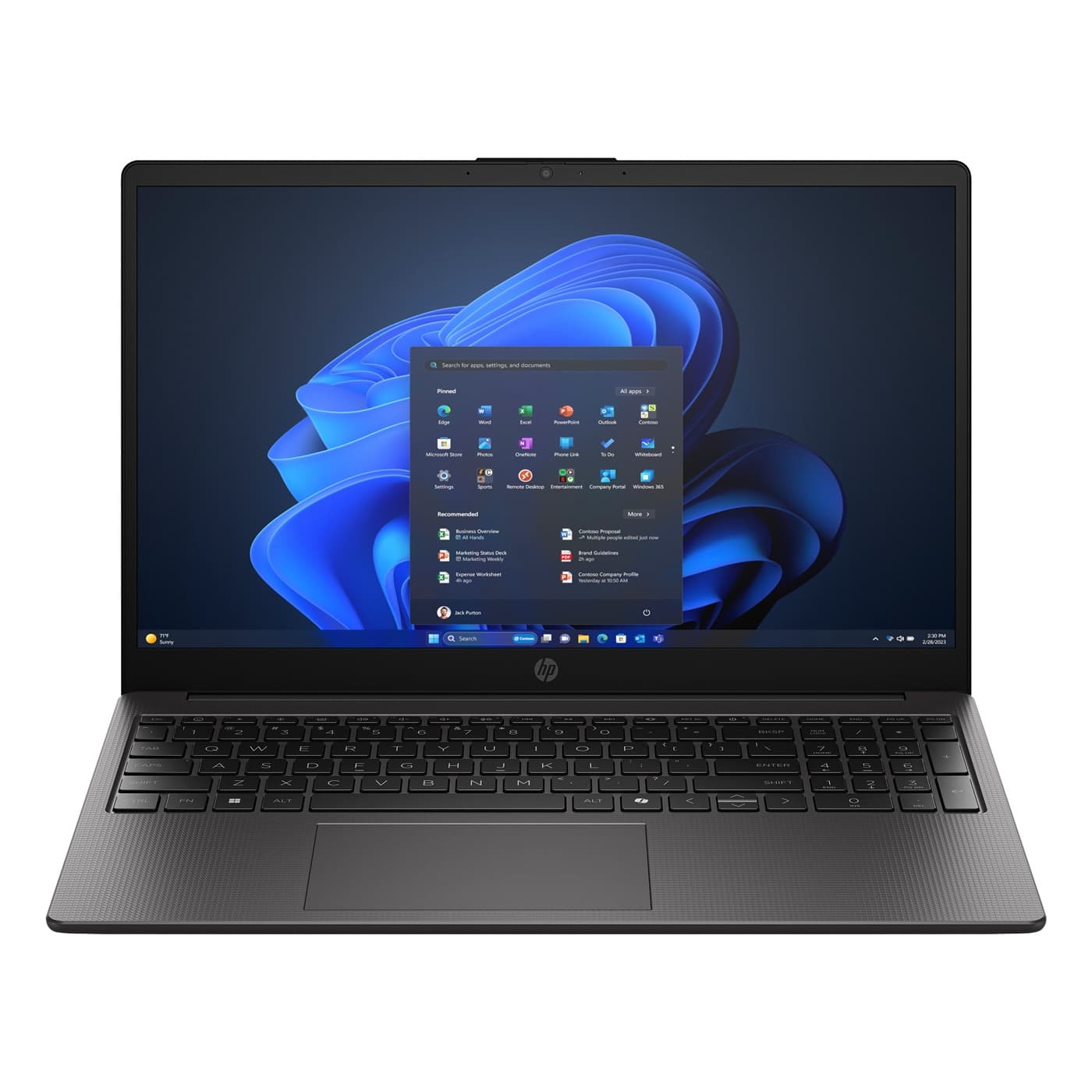 HP 250R G10 3-100U 15,6" FHD 8GB 512GB Intel int W11H Gray 1R