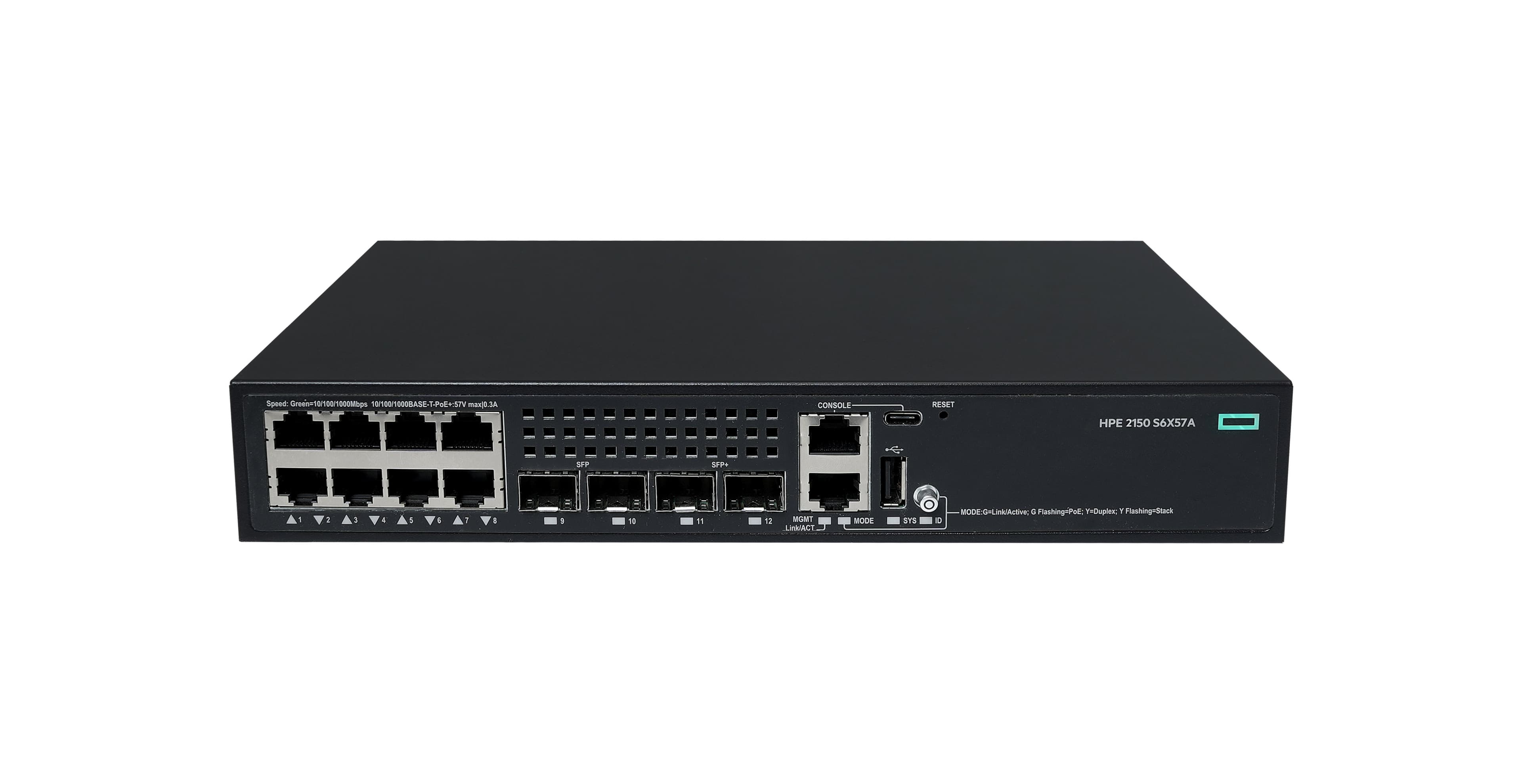 HPE NW CW 2150 8G PoE+ 2F 2P 125W Switch