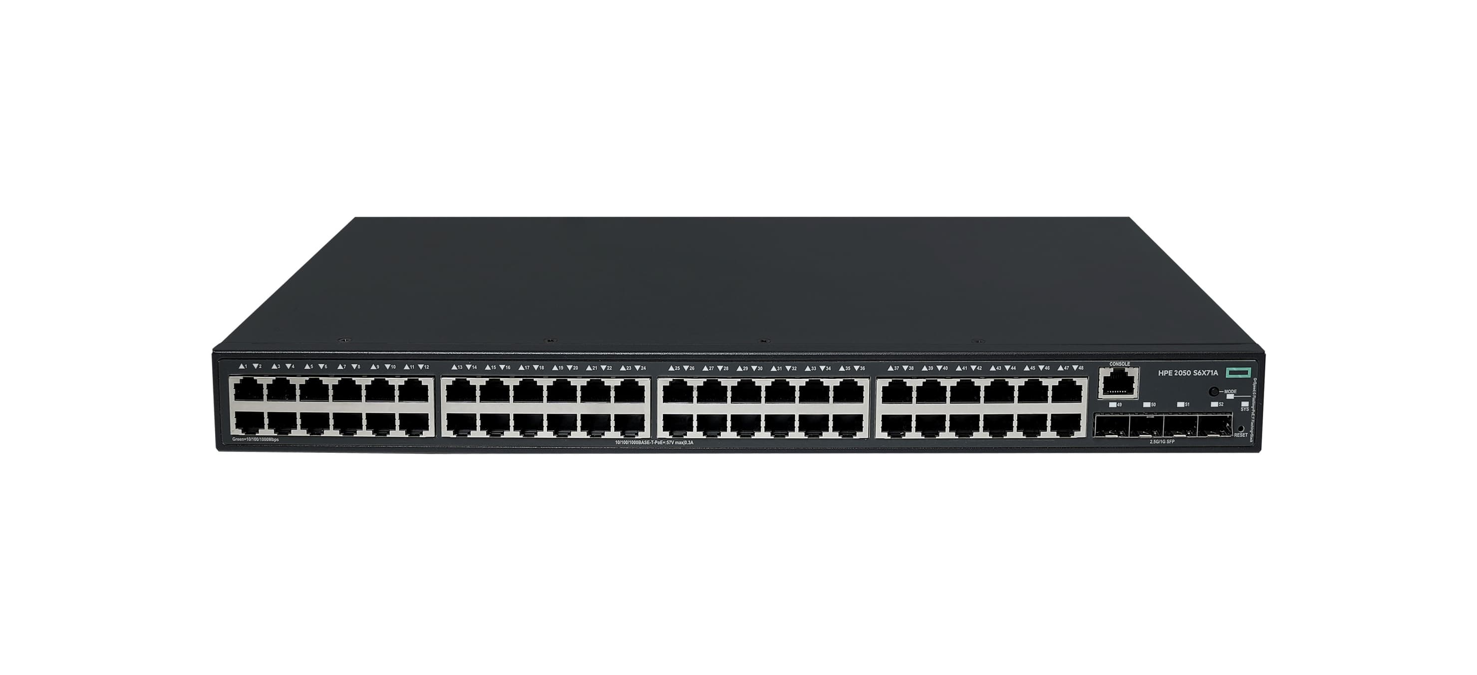 HPE NW CW 2050 48G PoE+ 4F 410W Switch