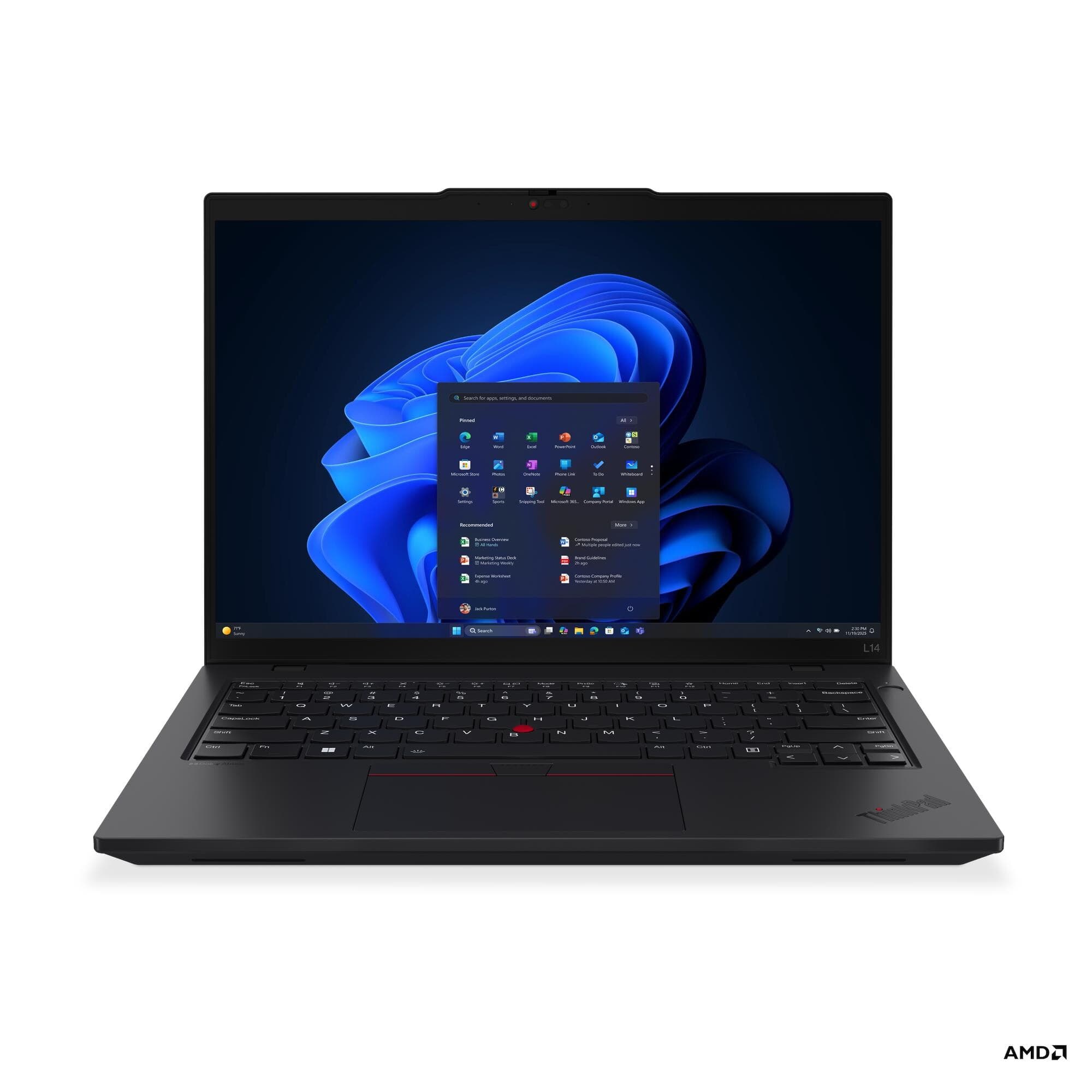 Lenovo ThinkPad L L14 Gen 6 (AMD) R5PRO-215 14" WUXGA 16GB 512GB AMD int W11P Black 3R On-Site
