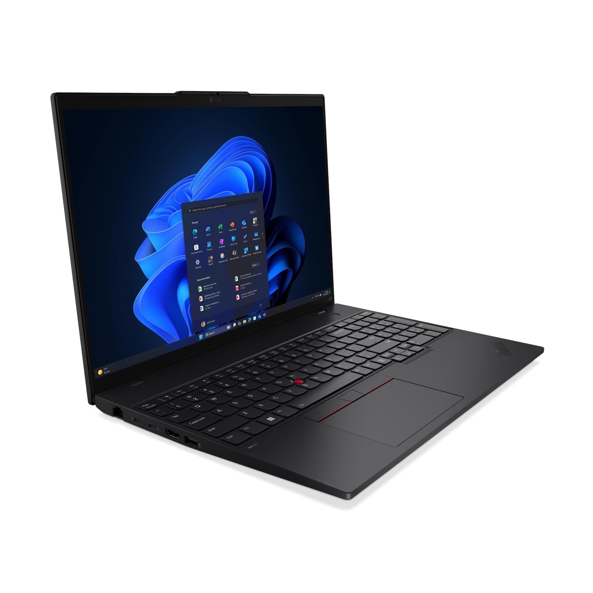 Lenovo ThinkPad L L16 Gen 2 (Intel) U7-255U 16" WUXGA 32GB 1TB Intel int W11P Black 3R On-Site