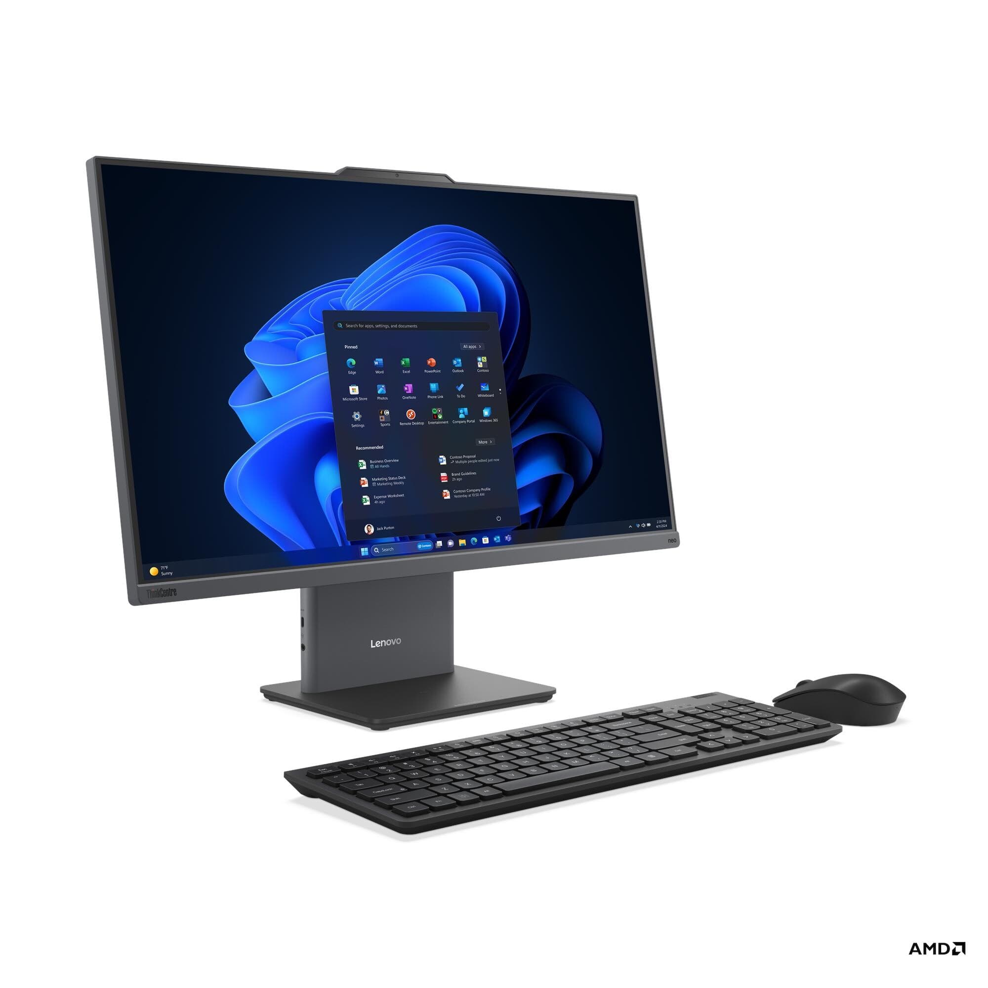 Lenovo ThinkCentre neo 55a 24 Gen 6 23,8" FHD R5-220 16GB 512GB AMD int W11P Šedá 1R