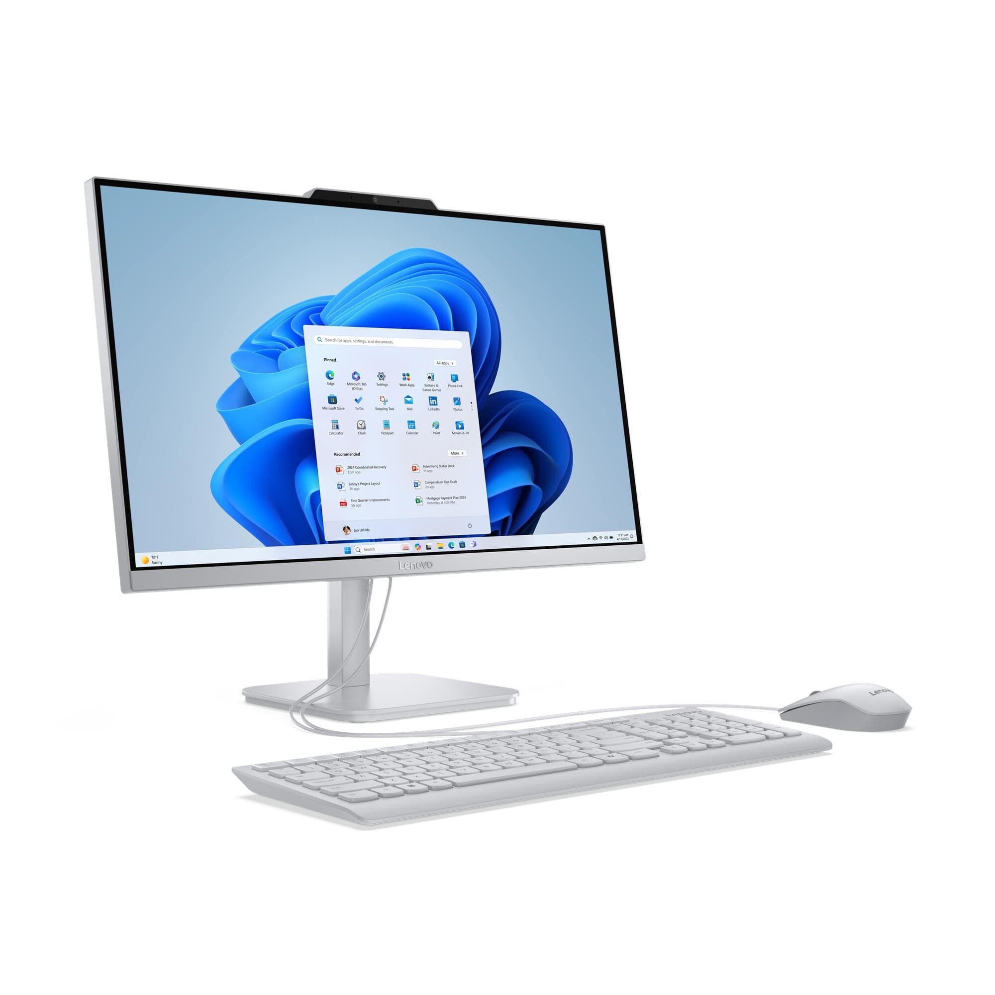 Lenovo A A100 23,8" FHD N100 8GB 512GB Intel int W11H Šedá 2R
