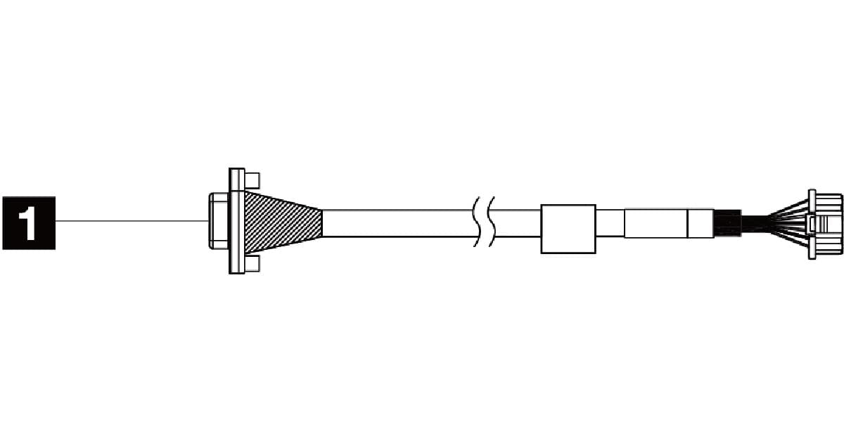 ThinkSystem V2 V3 1U Front VGA Cable Kit