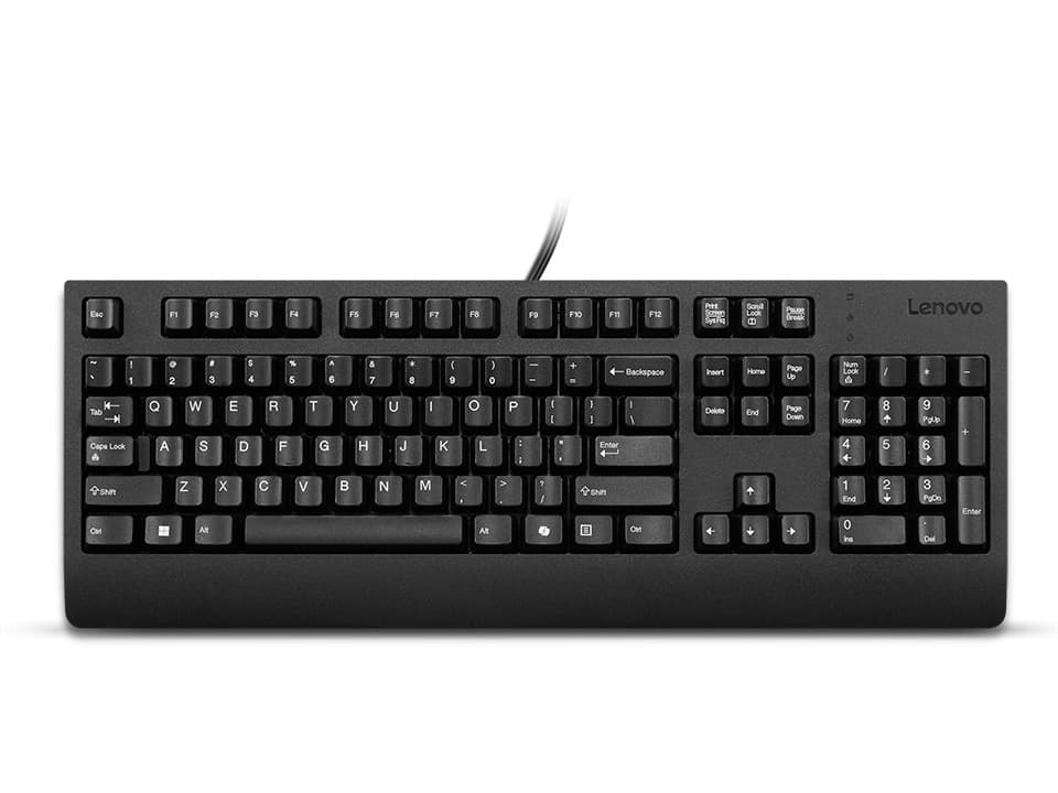 Lenovo Preferred Pro II USB Keyboard AI US Drátové USB-A US Černá