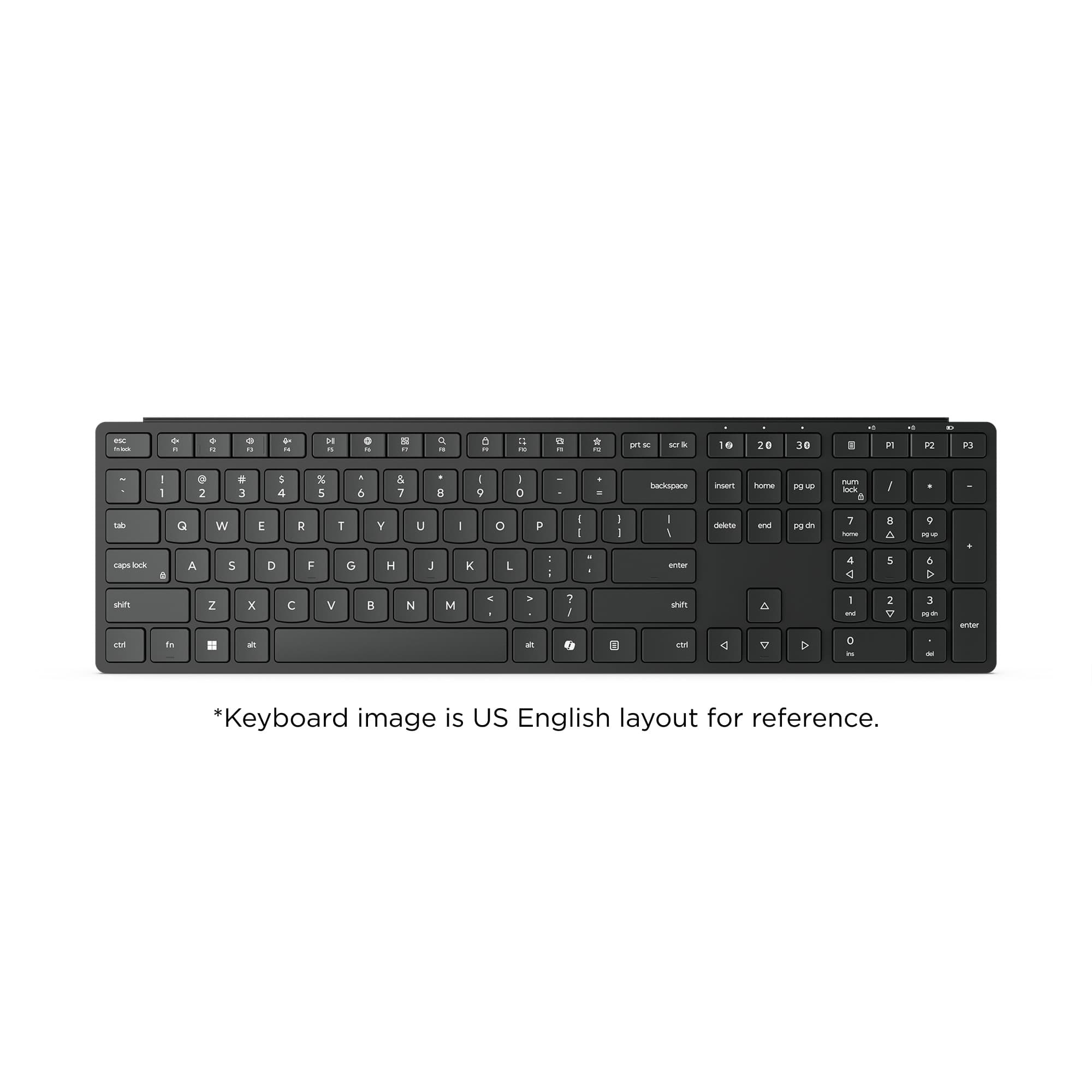 Lenovo Wireless Multi-Mode Pro Keyboard 6000 USB+BT CZ Černá