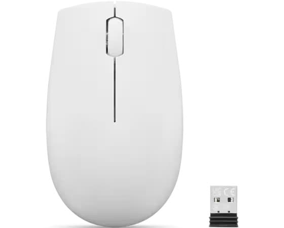 Lenovo 300 Wireless Compact Kancelářská Optická 1 000 DPI Bezdrátová USB Bílá