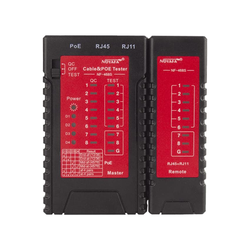 W-star Tester kabelů UTP WSNF468S test POE 802.3at UTP STP RJ45 RJ11