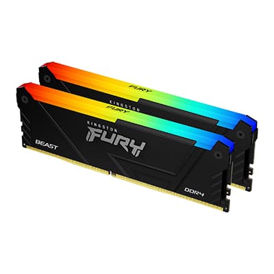 Kingston FURY Beast DDR4 32GB 3200MHz CL16 2x16GB RGB Black