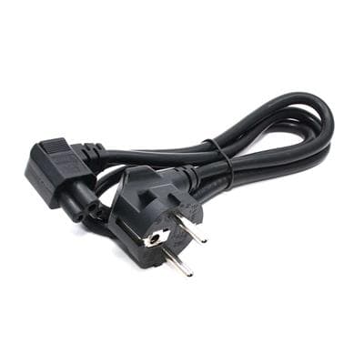 Kabel C-TECH síťový 1,8m VDE 220 230V napájecí notebook 3 pin Schuko, lomený