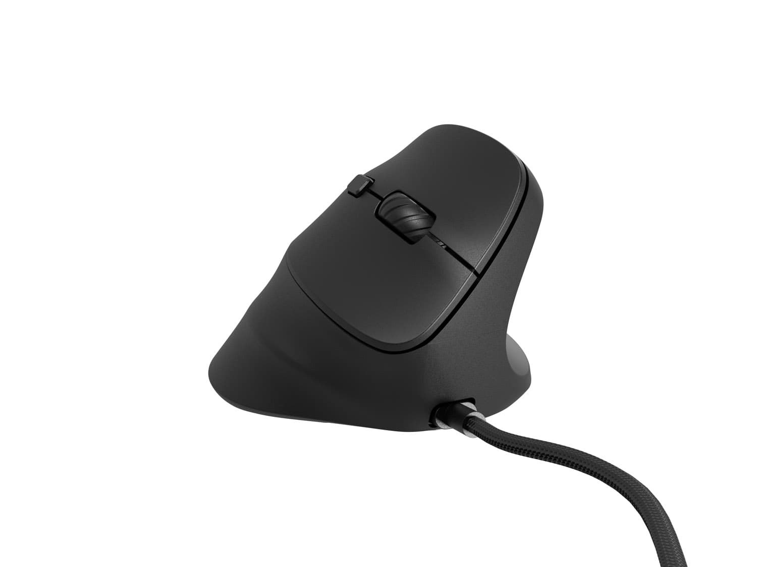 Vertikální myš Natec CRAKE 2 PRO Vertikální Optická Pro praváky 12 400 DPI Drátové USB-A Černá