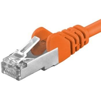 Premiumcord Patch kabel CAT6a S-FTP, RJ45-RJ45, AWG 26 7 0,25m oranžová