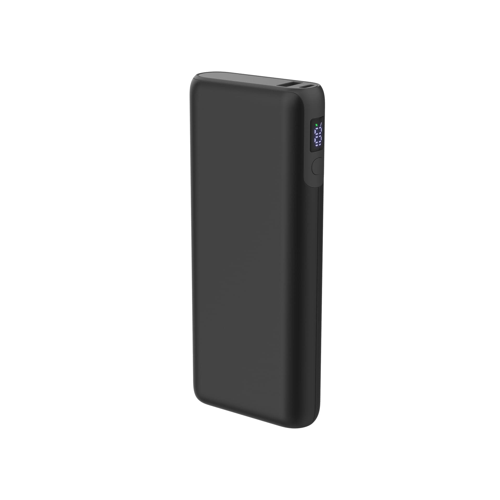 Platinet Powerbanka 20000 mAh 65W Power Delivery, 2x USB-C, 1xUSB-A, kabel USB-C 1m, černá