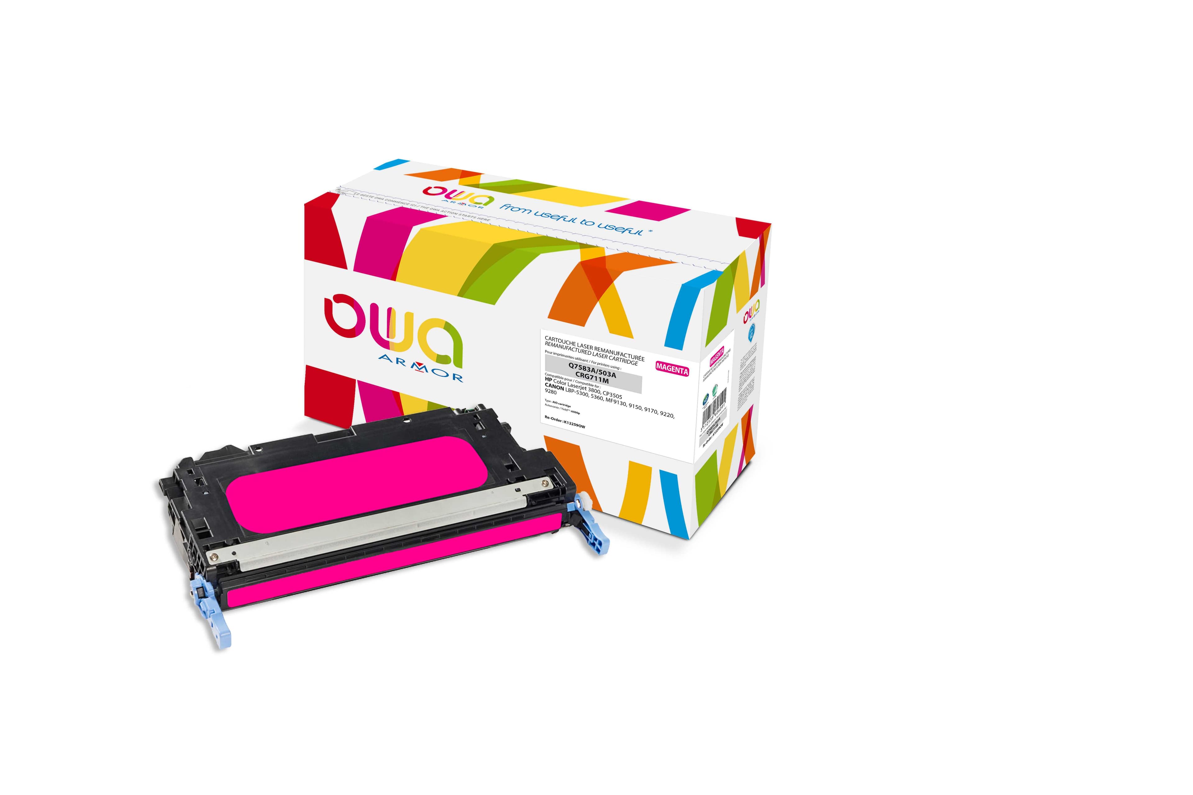 OWA Armor toner kompatibilní s HP Q7583A, 6000st, červená magenta