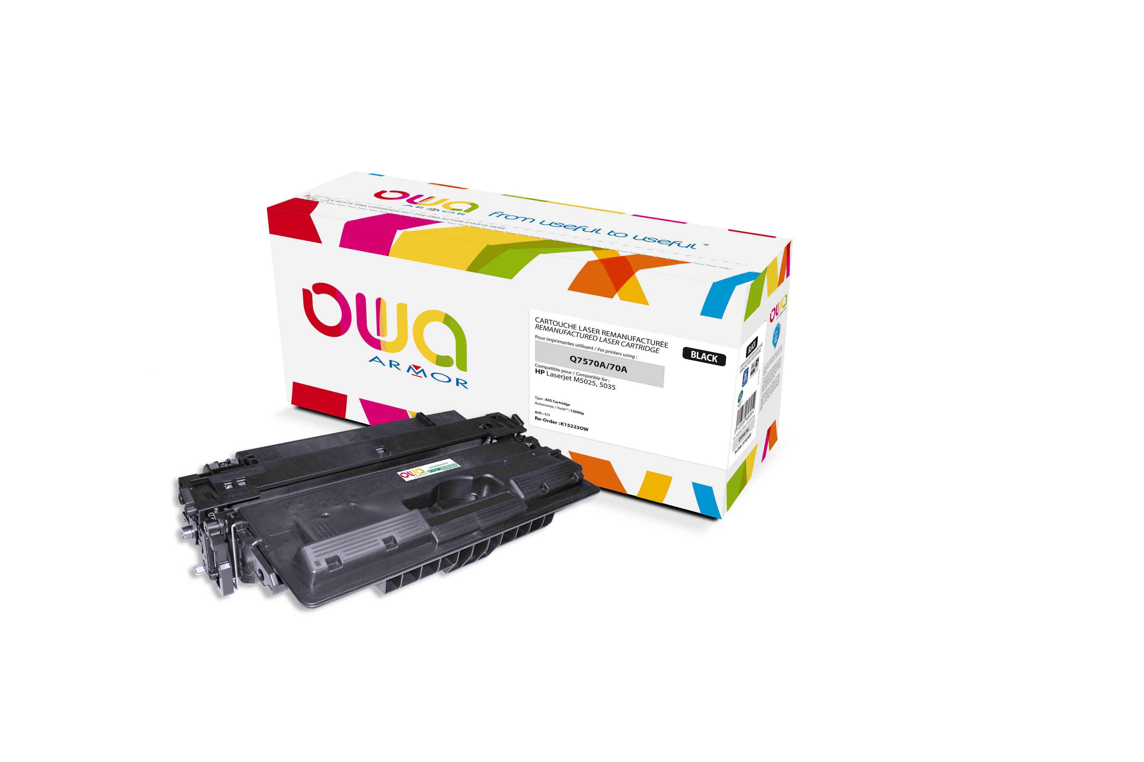 OWA Armor toner kompatibilní s HP LJ M5025, Q7570A, 15000st, černá black