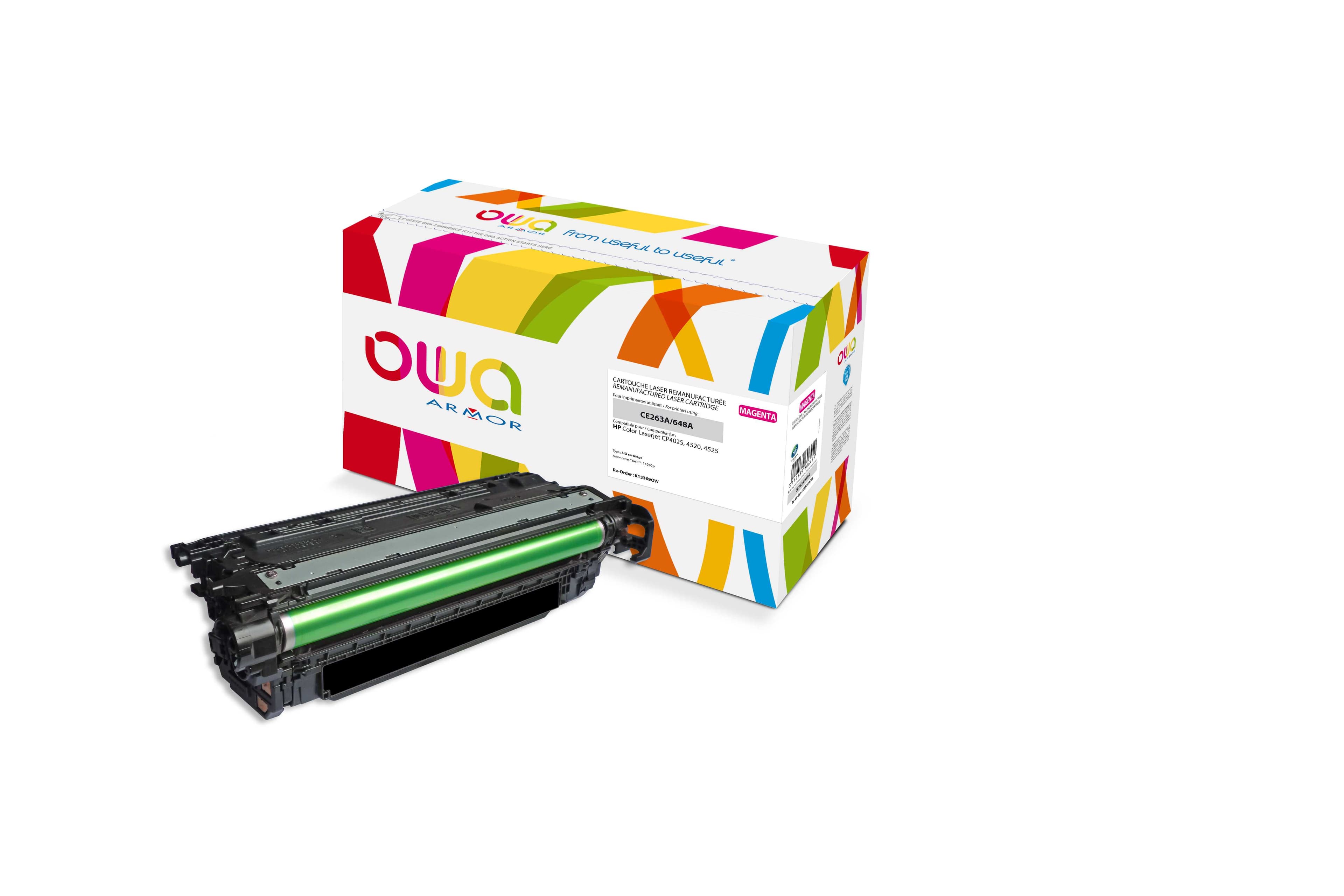 OWA Armor toner kompatibilní s HP CE263A, 11000st, červená magenta