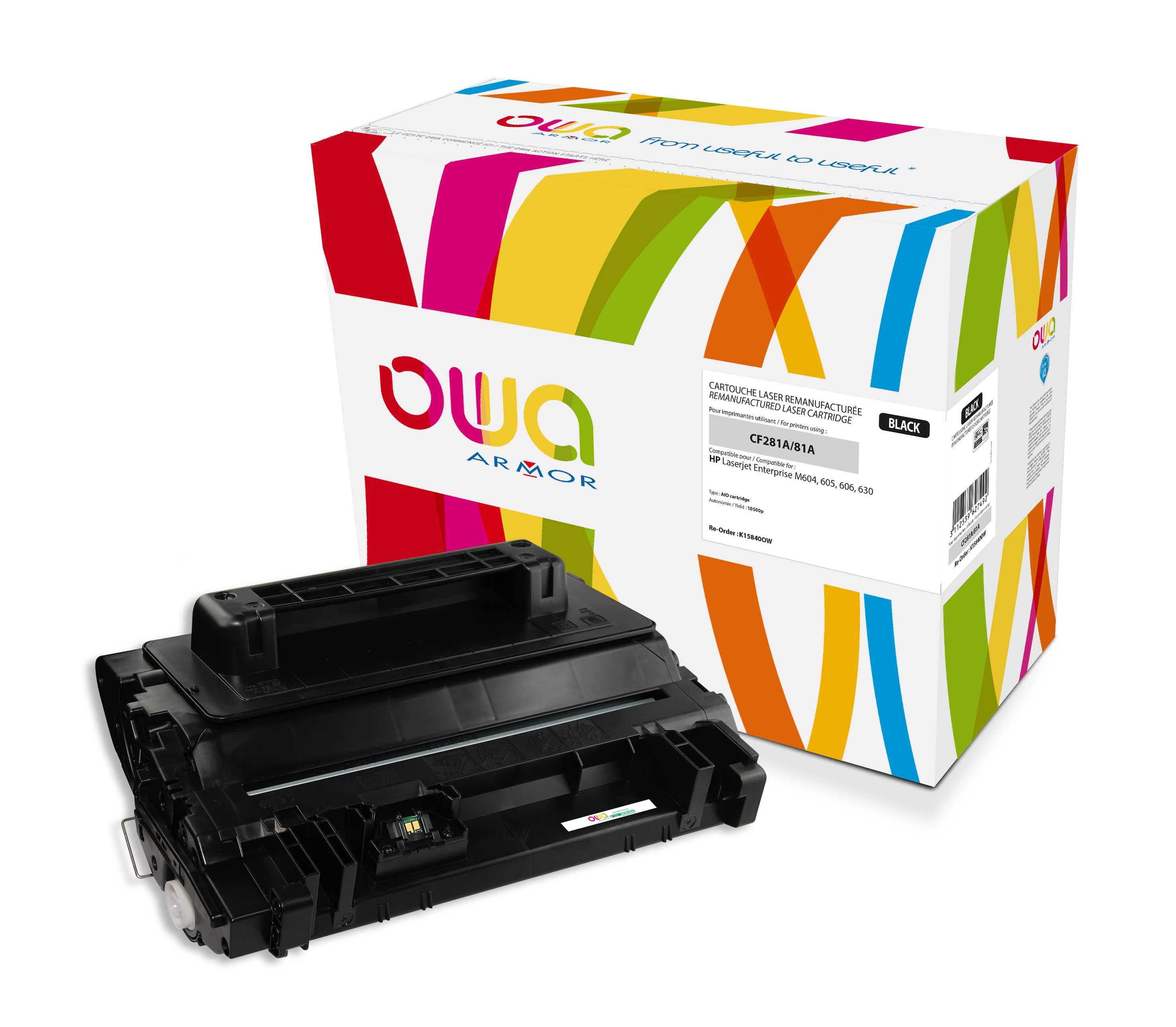 OWA Armor toner kompatibilní s HP LJ M630, CF281A, 10500st, černá black
