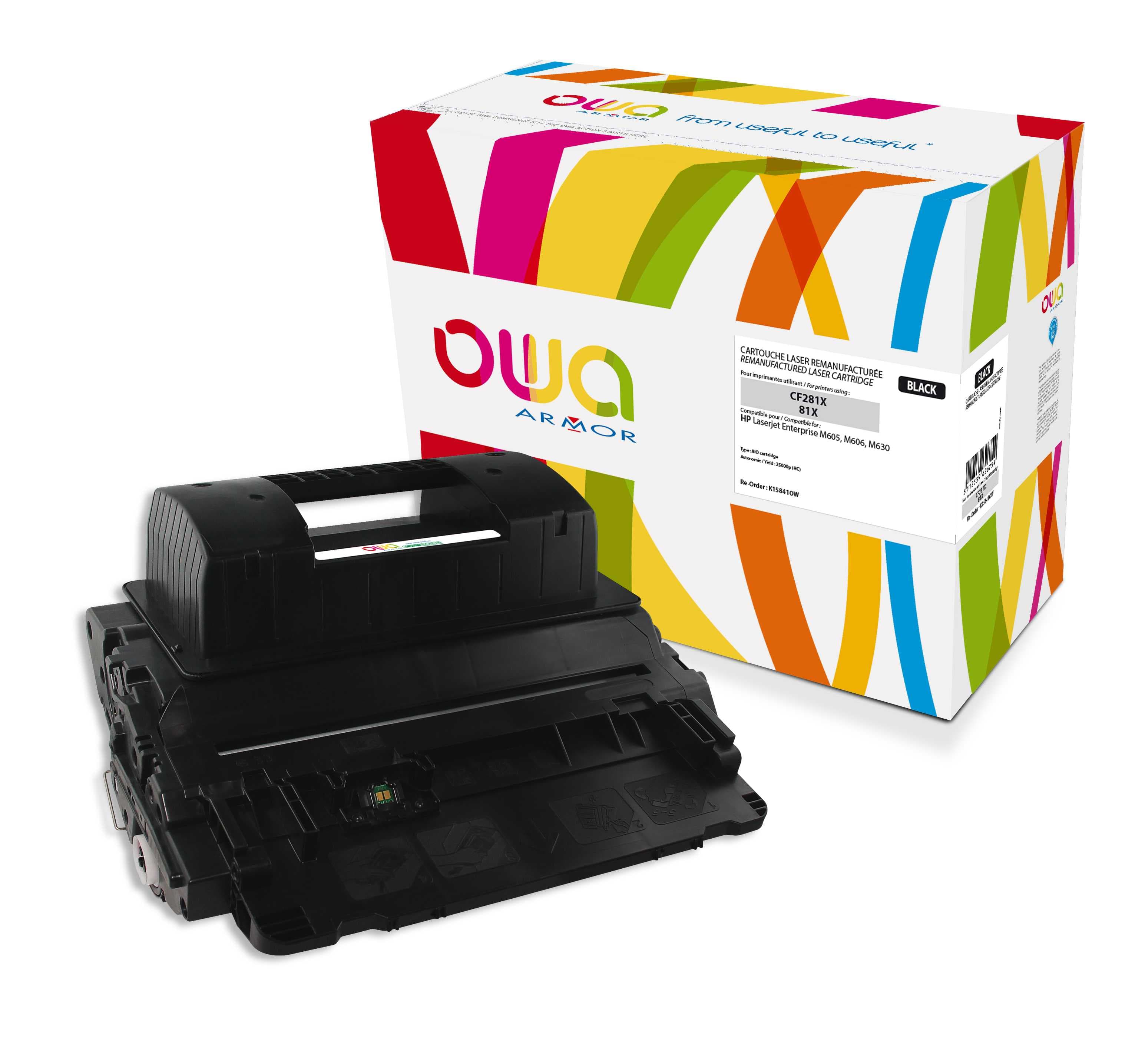 OWA Armor toner kompatibilní s HP LJ M630, CF281X, 25000st, černá black