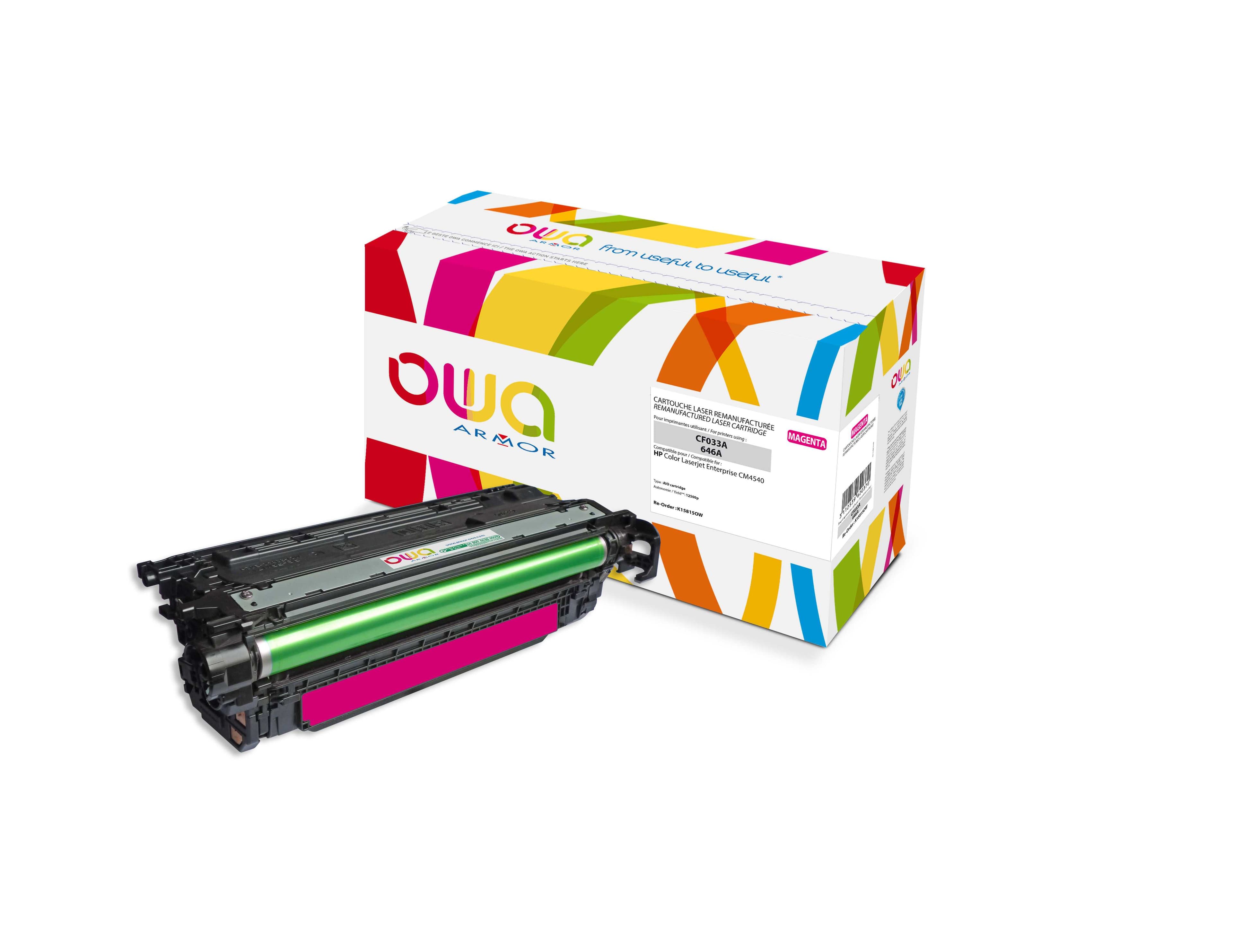 OWA Armor toner kompatibilní s HP CF033A, 12500st, červená magenta