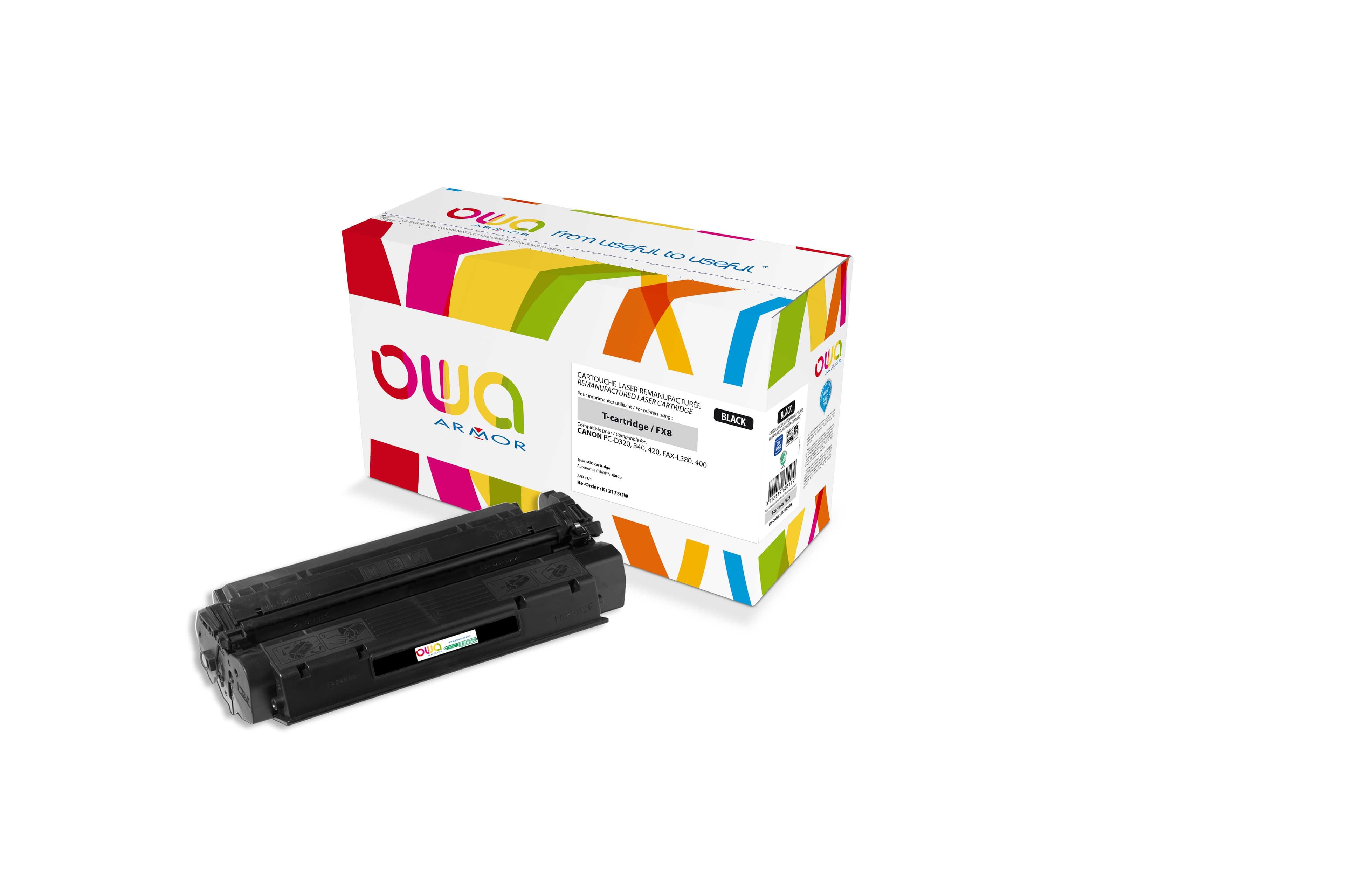 OWA Armor toner kompatibilní s Canon PC-D300, Cartridge T, 3500st, černá black