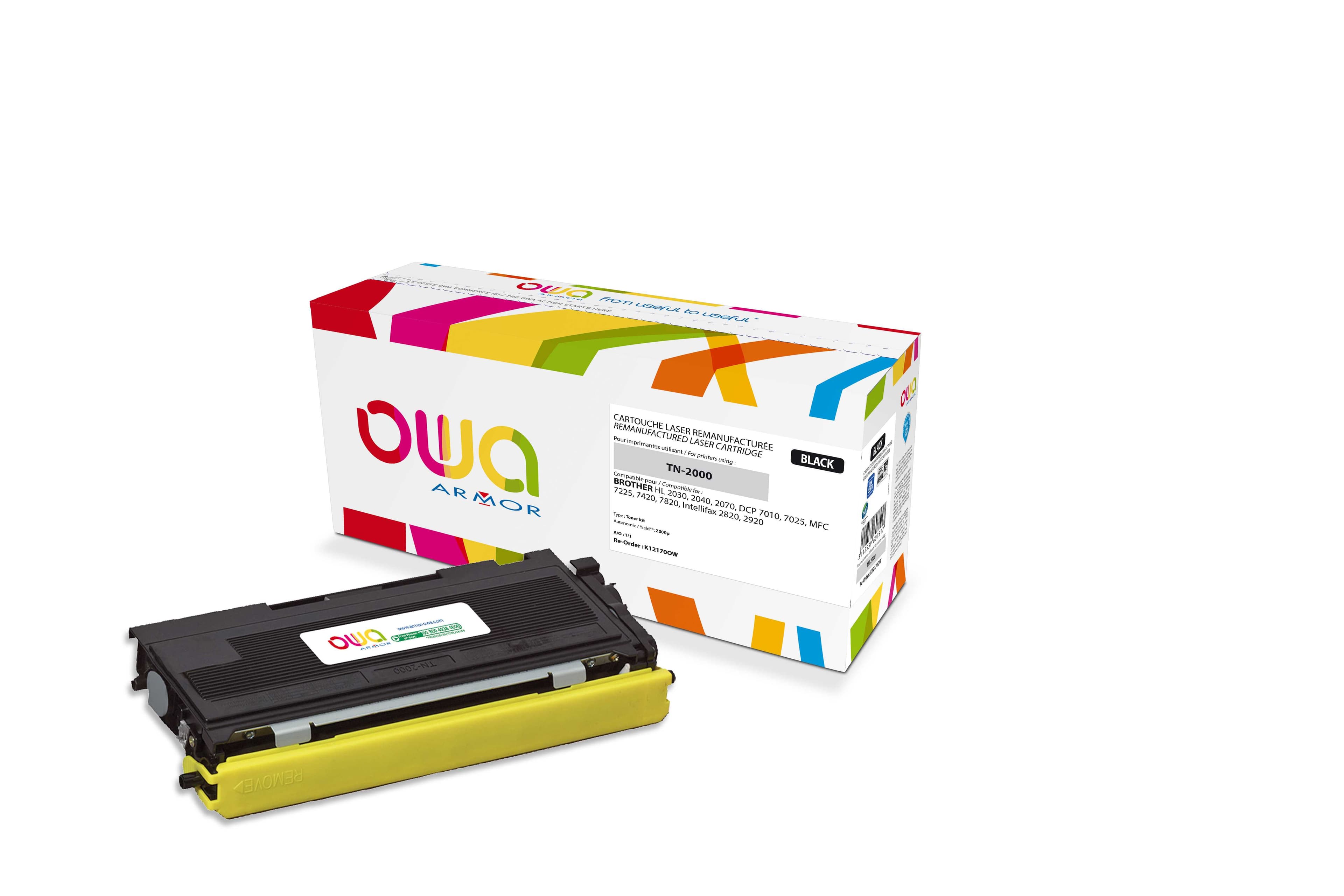 OWA Armor toner kompatibilní s Brother HL2030, TN-2000, 2500st, černá black