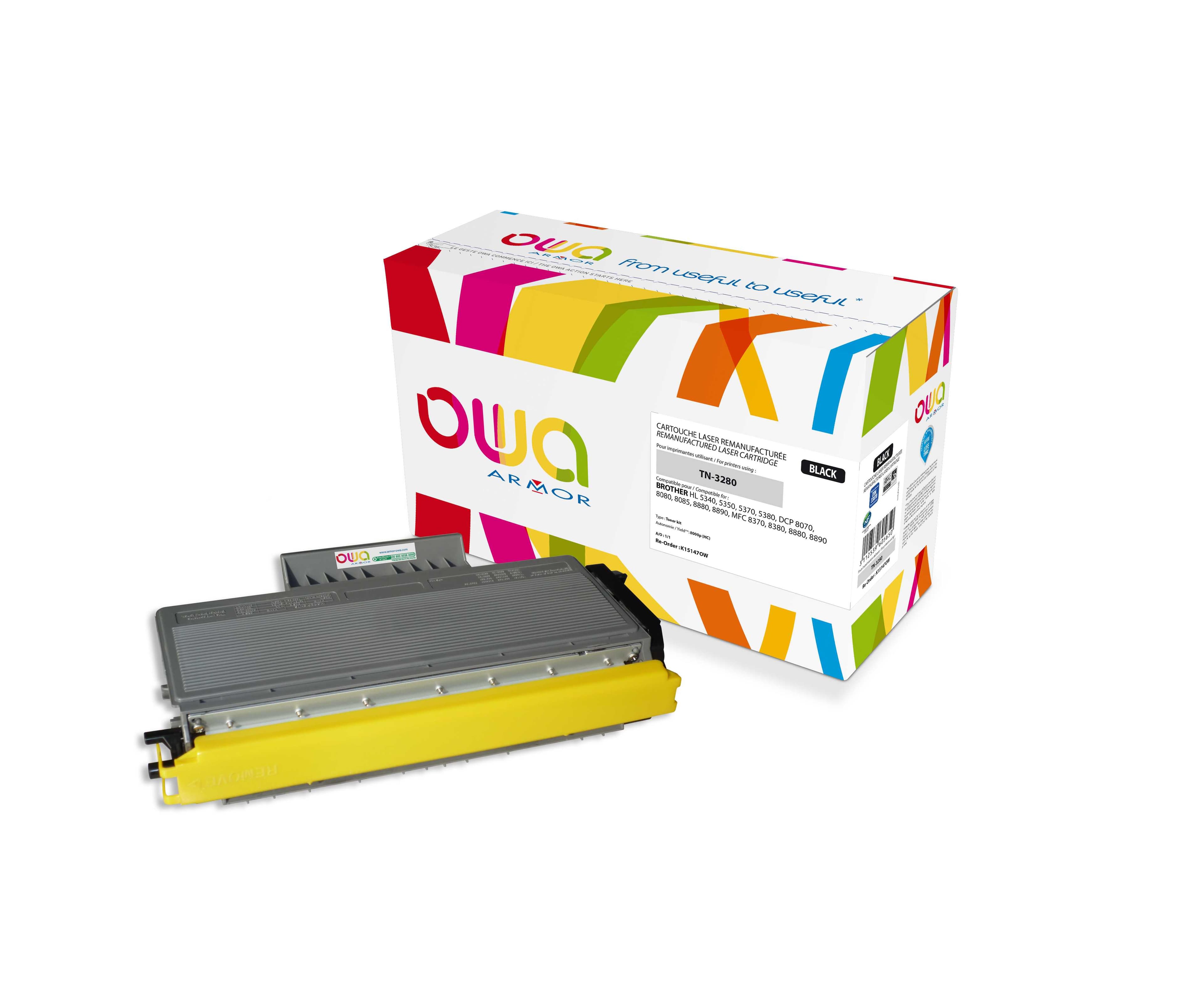 OWA Armor toner kompatibilní s Brother HL5340, TN-3280, 8000st, černá black