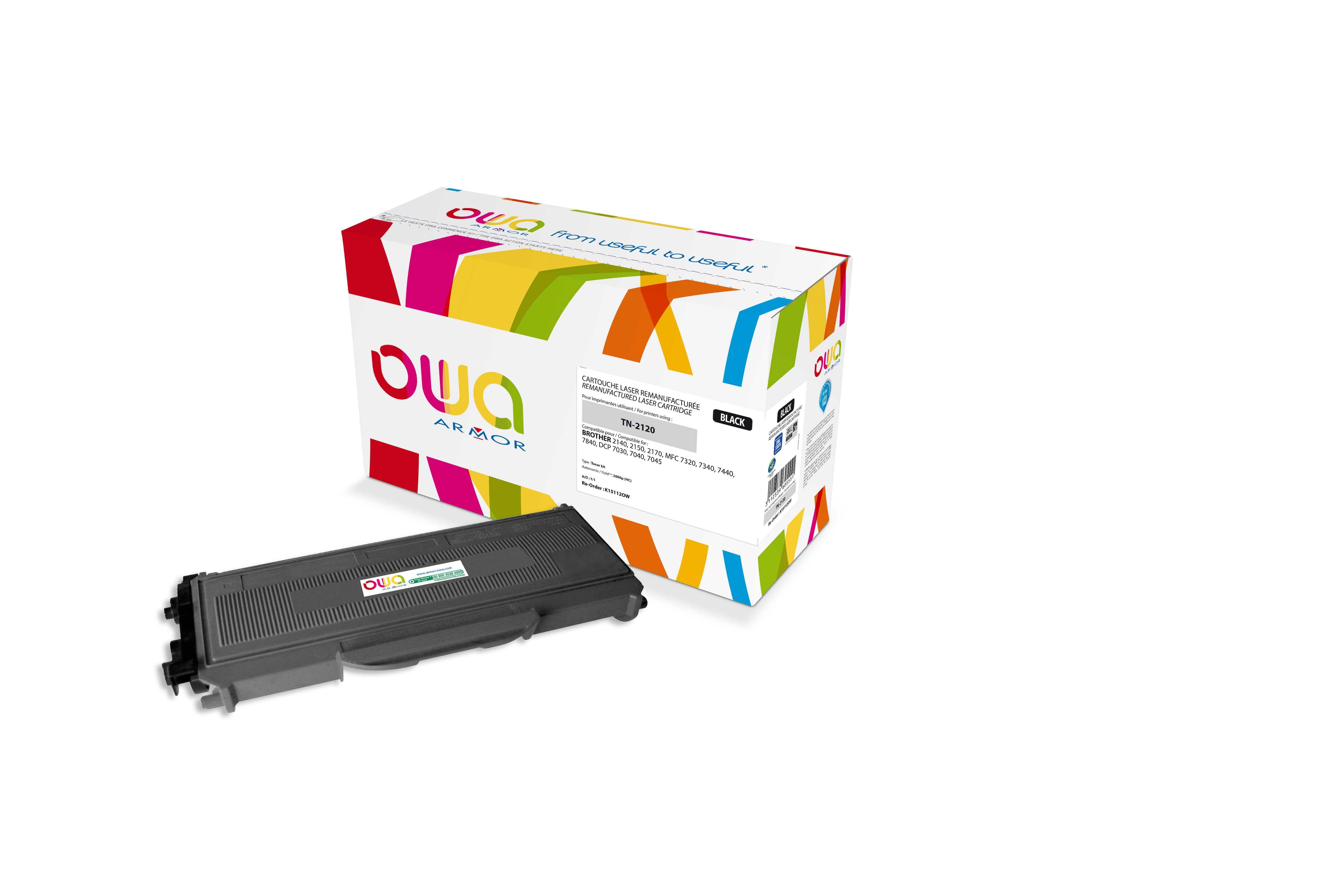 OWA Armor toner kompatibilní s Brother HL2140, TN-2120, 2600st, černá black