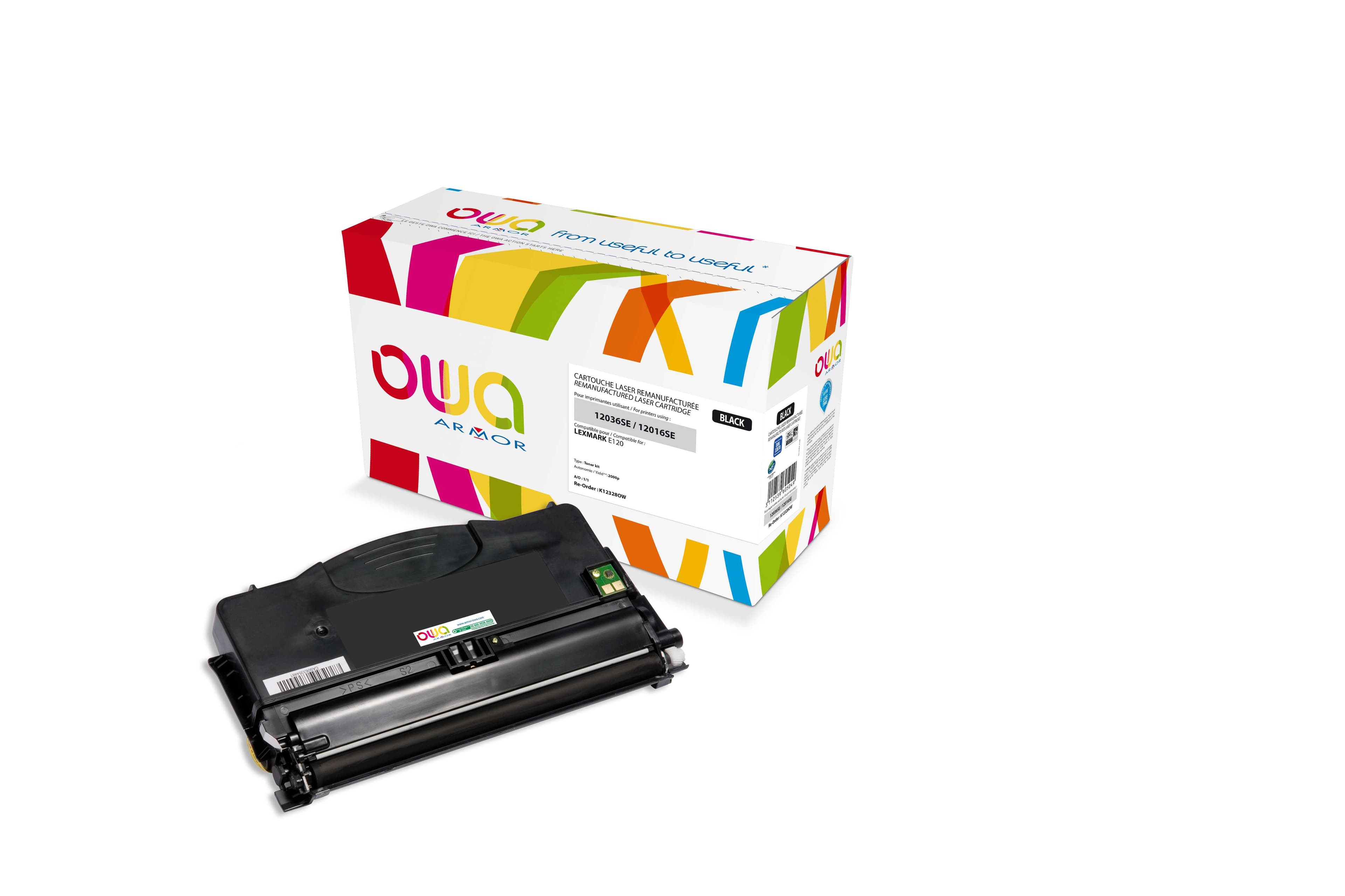 OWA Armor toner kompatibilní s Lexmark E120, 12016SE, 2000st, černá black