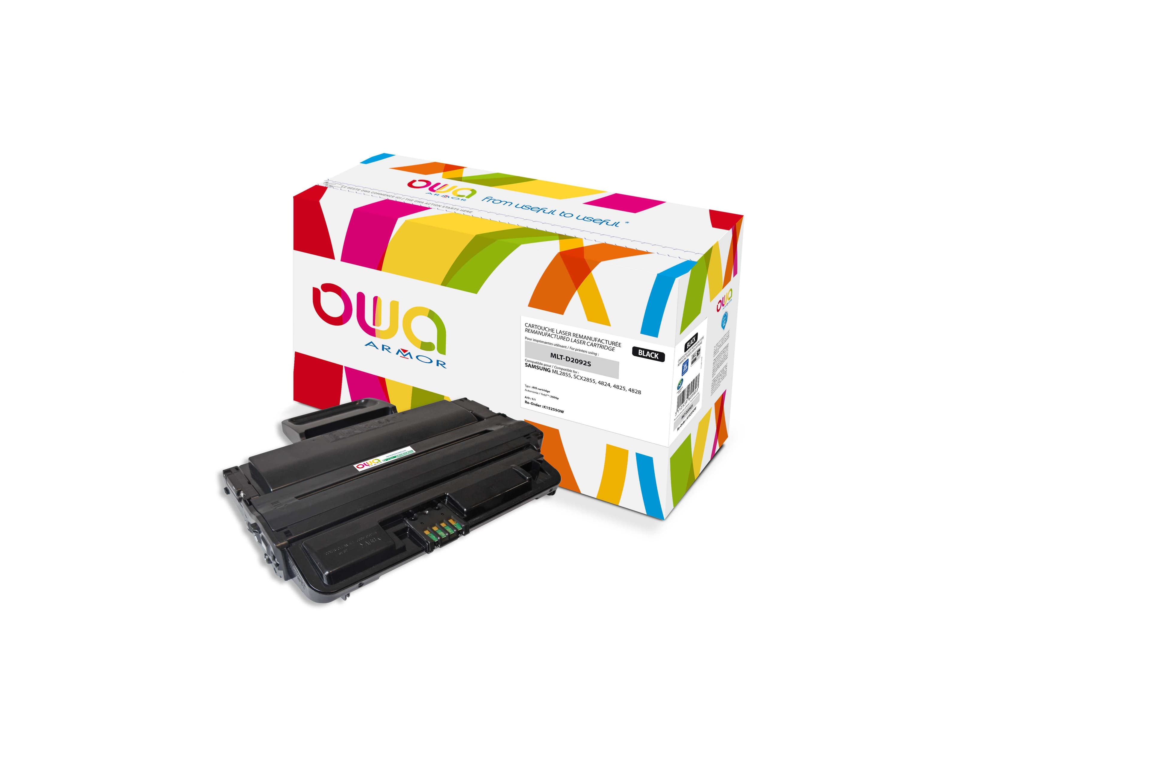 OWA Armor toner kompatibilní s Samsung ML2855, MLT-D2092S, SV004A, 2000st, černá black