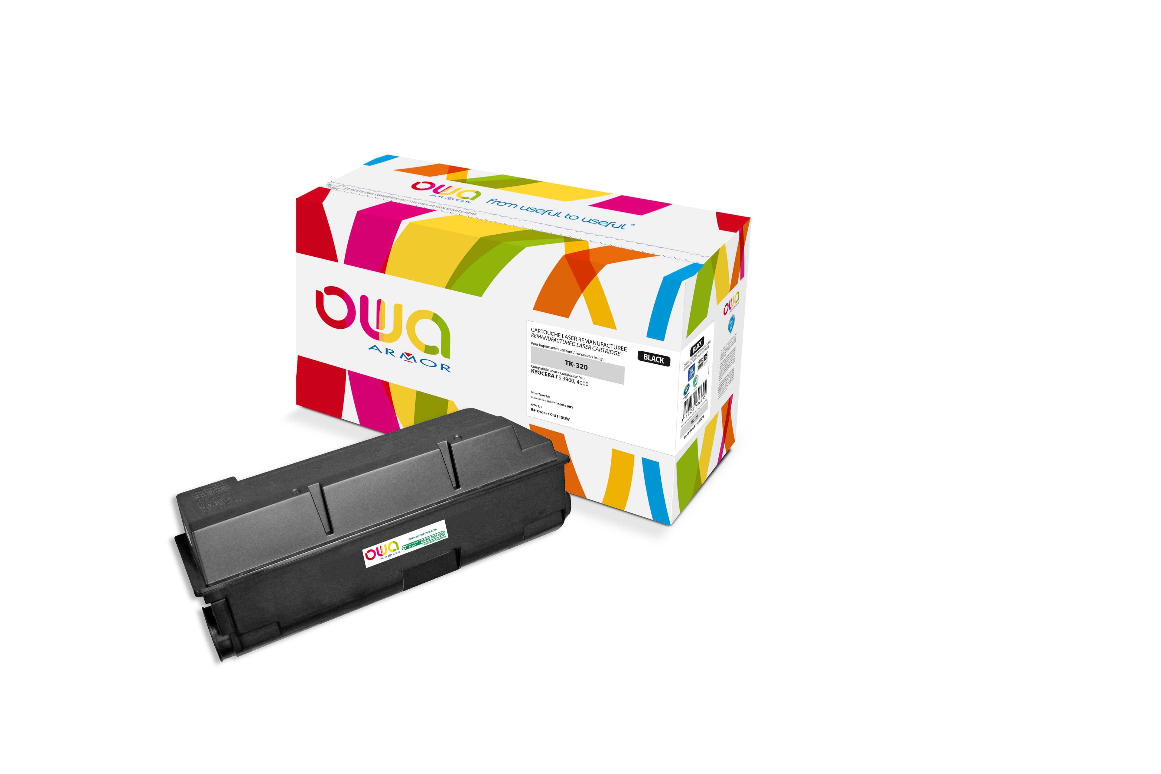 OWA Armor toner kompatibilní s Kyocera FS3900, TK-320, 15000st, černá black