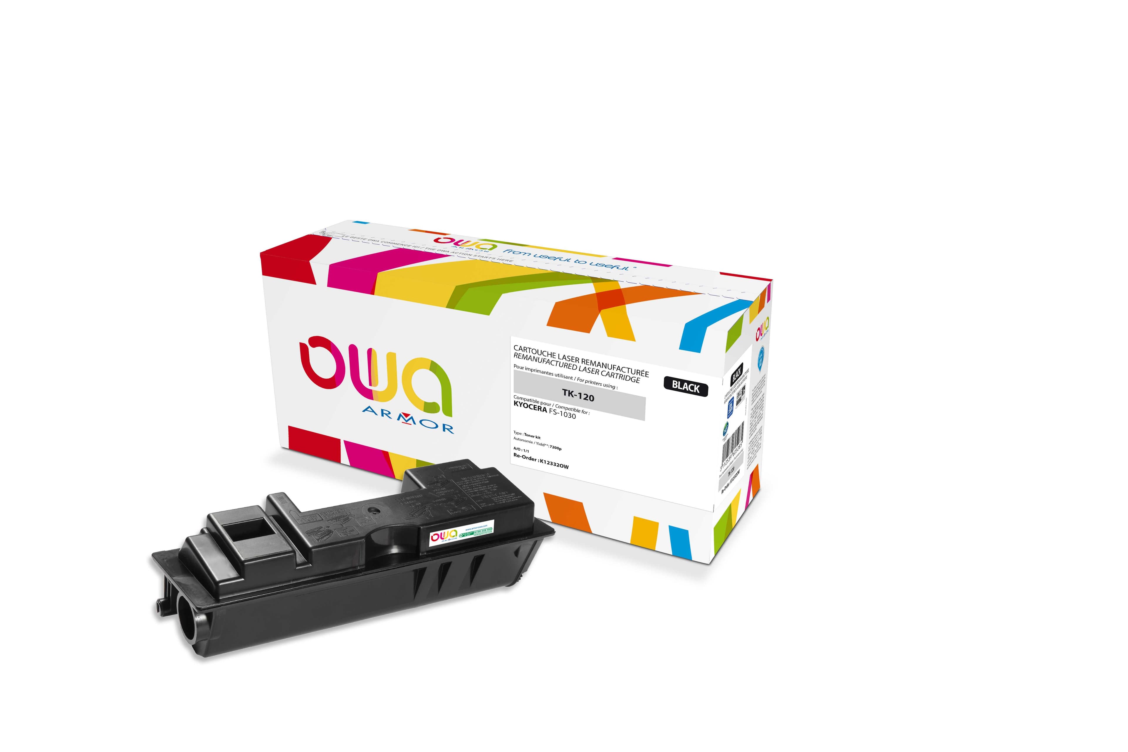 OWA Armor toner kompatibilní s Kyocera FS1030, TK-120, 7200st, černá black