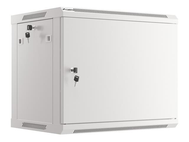 LANBERG RACKOVÁ SKŘÍŇ 19" PRO MONTÁŽ NA STĚNU 9U 600X450 PRO VLASTNÍ MONTÁŽ S KOVOVÝMI DVEŘMI ŠEDÁ