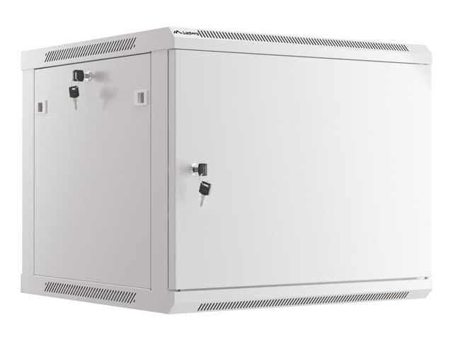 LANBERG RACKOVÁ SKŘÍŇ 19" PRO MONTÁŽ NA STĚNU 9U 600X600 PRO VLASTNÍ MONTÁŽ S KOVOVÝMI DVEŘMI ŠEDÁ