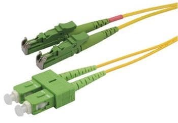 Patchcord FO Duplex E2000 APC-SC APC 9 125um 1m