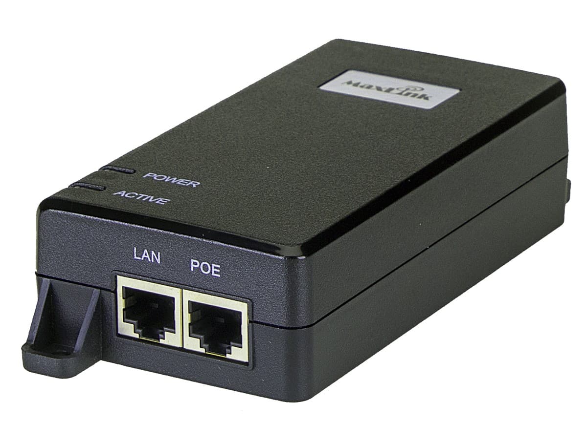 MaxLink MAXPI60-10G PoE injektor - 802.3af at, 52V, 580mA, 60W, 10Gbit
