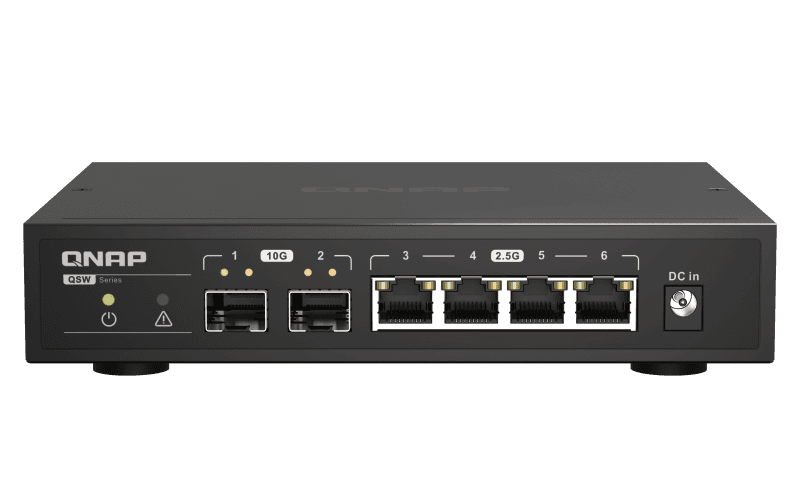 QNAP switch QSW-2104-2S (4x 2,5GbE RJ45 a 2x 10GbE SFP+)