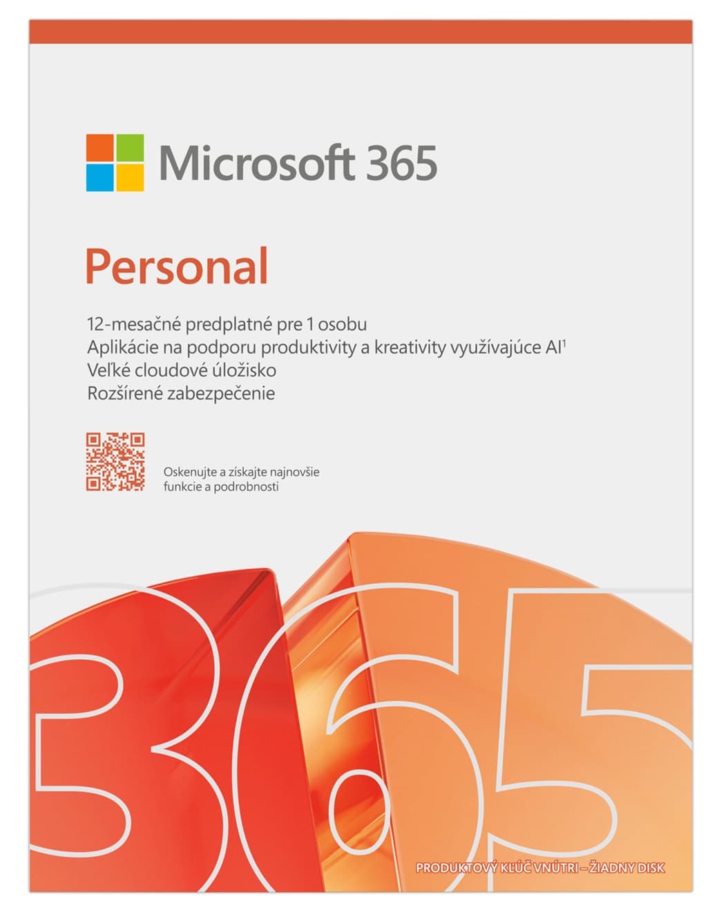 Microsoft 365 Personal FY25H2 Mac Win, 1rok, SK
