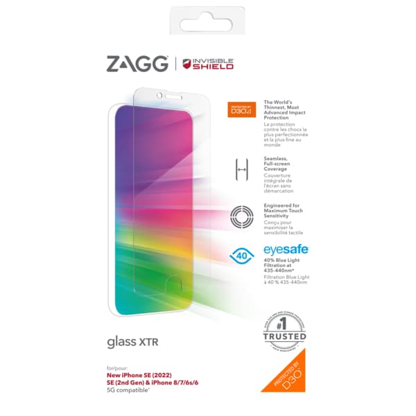 ZAGG Invisible Shield XTR sklo iPhone SE 6 7 8