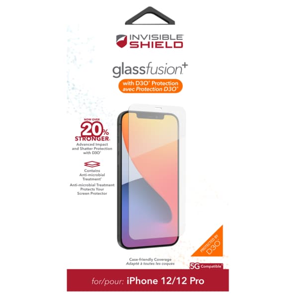 ZAGG Invisible Shield Fusion + D3O hybridní sklo iPhone 12 12 Pro