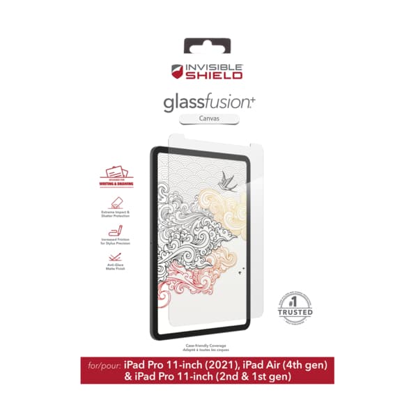 ZAGG Invisible Shield Fusion + Canvas hybrid. sklo iPad Air 4 11 Pro