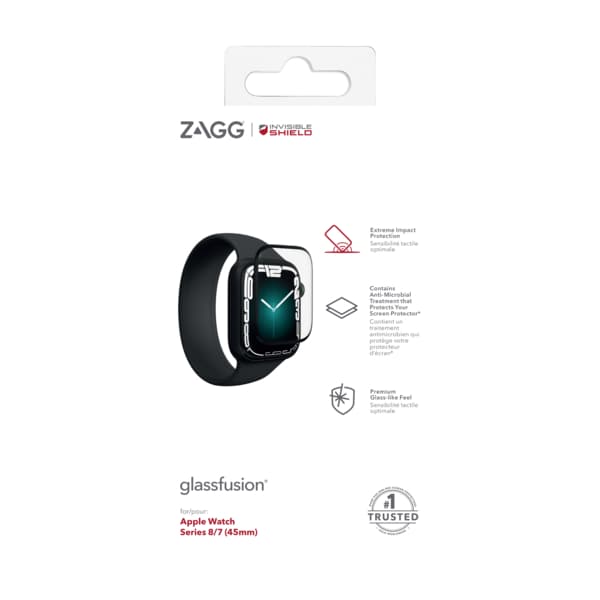 ZAGG Invisible Shield Fusion + hybridní sklo Apple Watch 7 8 9 (45mm)