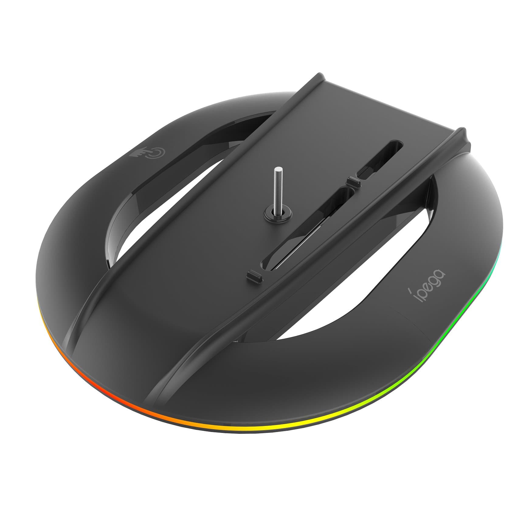 iPega P5S035SAH Vertikální Stojan (2xUSB-A) s RGB pro PS5 Slim PS5 Pro Black