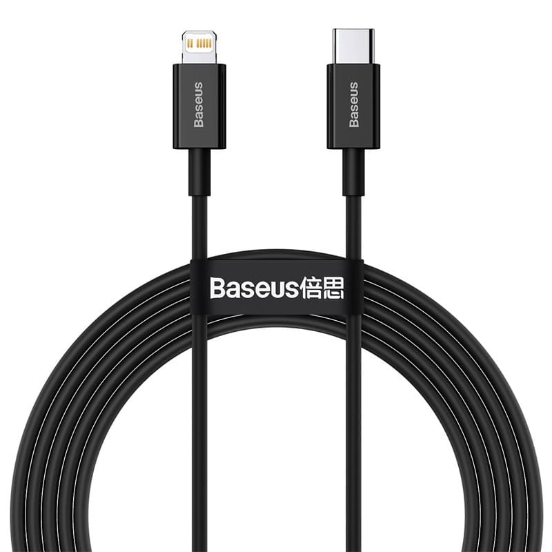 Baseus Datový kabel Superior Series USB-C Lightning 20W 2m černý